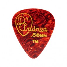 TPG351.058TM Shell Celluloid Медиаторы, 12шт, целлулоид, 0,58мм, D'Andrea