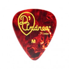 TPG351.071MD Shell Celluloid Медиаторы, 12шт, целлулоид, 0,71мм, D'Andrea