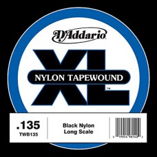 TWB135 Tapewound Отдельная струна для бас-гитары, нейлоновая оплетка, 135, D'Addario