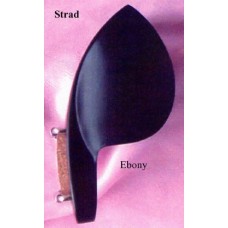 VC09Eu-2/4 Подбородник для скрипки, модель Strad. Форма крепления - U. Материал - черное дерево. WBO