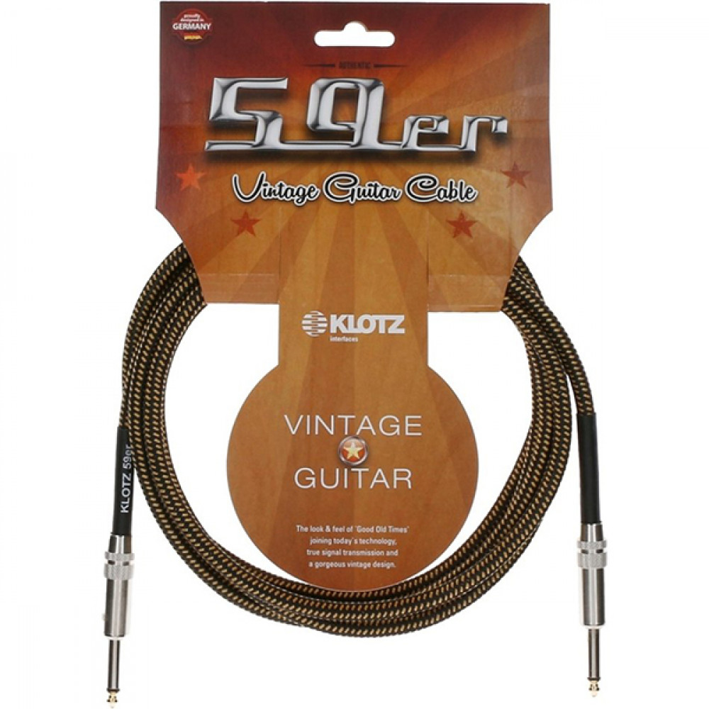 VIN-0300 59 Vintage Кабель инструментальный, 3м, Klotz
