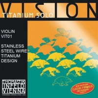 Отдельная струна E/Ми для скрипки Thomastik VIT01 Vision Titanium, размером 4/4, среднее натяжение