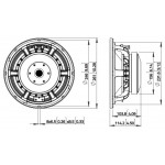 Динамик Lavoce WAF102.51, 10", 700Вт, 8 Ом