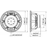 Динамик Lavoce WAF123.01, 12", 1000Вт, 8 Ом