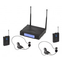 Беспроводная микрофонная система Soundsation WF-U2302PP, 2 головных микрофона