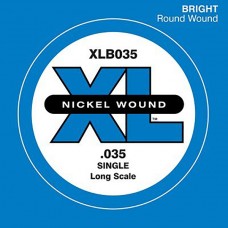 XLB035 Nickel Wound Отдельная струна для бас-гитары, никелированная, .035, D'Addario