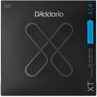 Комплект струн для 12-струнной акуст.гитары D'Addario XTABR1047-12 XT, бронза, 10-47, с покрытием