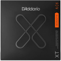 Комплект струн для акустической гитары D'Addario XTAPB1047 XT, фосф.бронза, 10-47, с покрытием