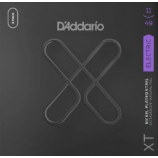 XTE1149-3P XT Струны для электрогитары, никелированные, 11-49, с покрытием, 3 комплекта, D'Addario