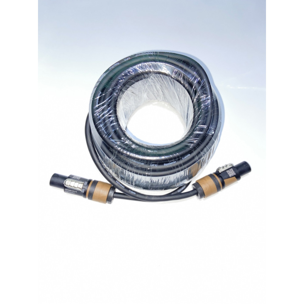 YES-SP001NE-15m Кабель акустический с разъёмами Neutrik Speakon, 15м, YES
