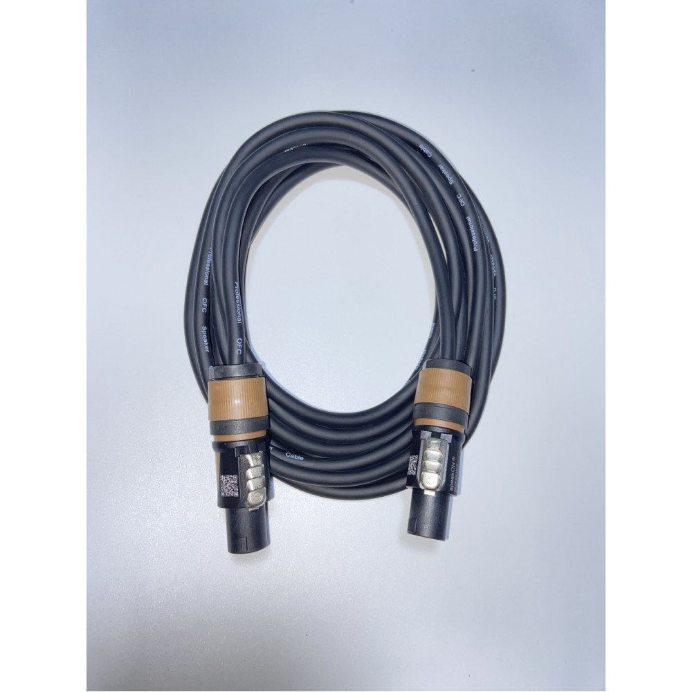 YES-SP001NE-5m Кабель акустический с разъёмами Neutrik Speakon, 5м, YES