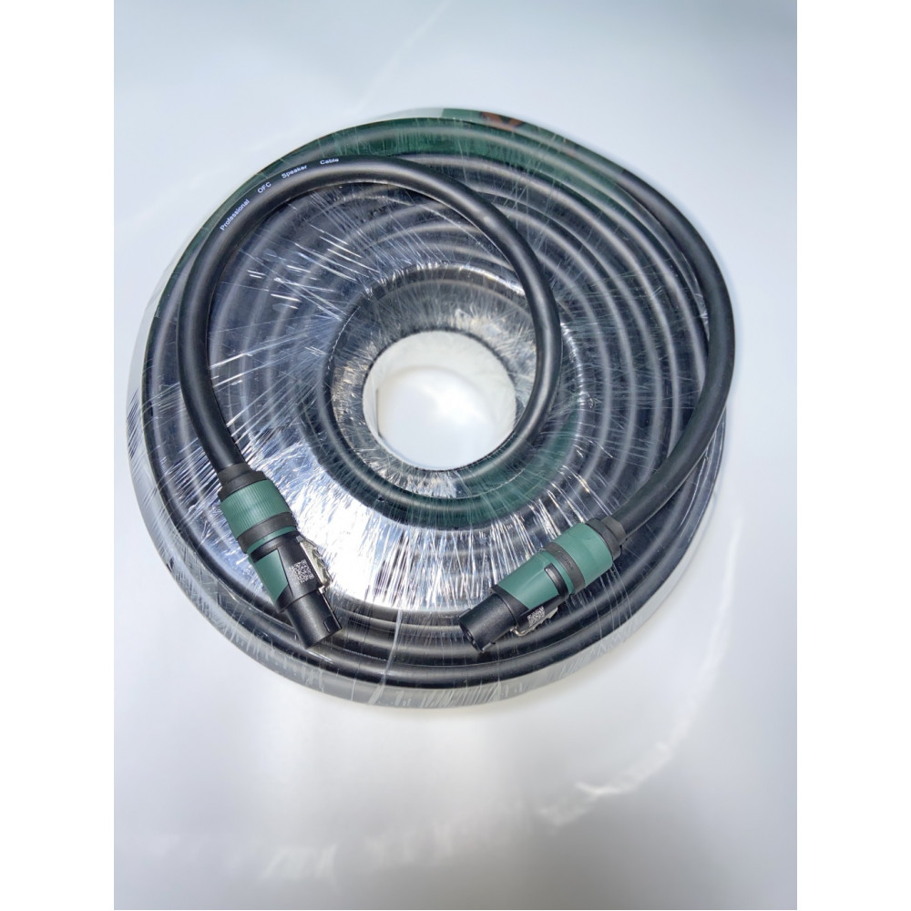YES-SP002NE-50m Кабель акустический с разъёмами Neutrik Speakon, 50м, YES