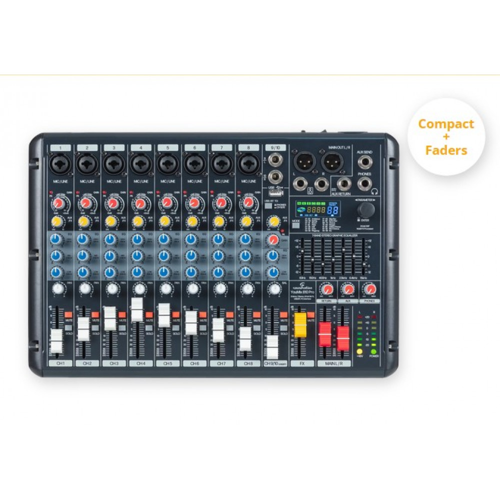Микшерный пульт Soundsation YouMix-810-Pro, 10 каналов